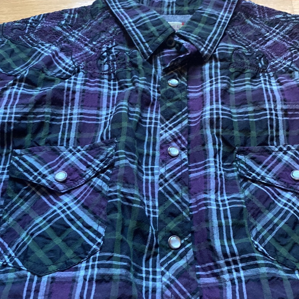 Vintage Red Plaid Shirt - XL - Picture 2 of 5